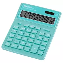Калькулятор настольный Eleven SDC-444X-GN 12 разрядов двойное питание 155*204*33 мм. бирюзовый