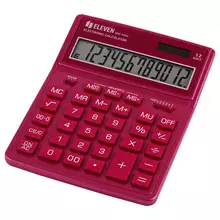Калькулятор настольный Eleven SDC-444X-PK, 12 разрядов, двойное питание, 155*204*33 мм. розовый
