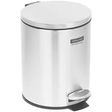 Ведро-контейнер для мусора (урна) OfficeClean Professional Simple, 5 л. нержавеющая сталь, хром