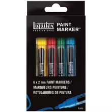 Набор маркеров акриловых Liquitex "Paint marker Fine" 2 мм. скошенный 6 шт.