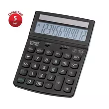 Калькулятор настольный Citizen ECC-310 12 разрядов питание от солнечной батареи 107*173*34 мм. черный