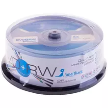 Диск DVD+RW 4.7Gb Smart Track 4x Cake Box (25 шт.)