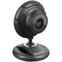 Веб-камера Defender C-2525HD, 2 мП, 1600*1200, микрофон, кнопка фото, USB 2.0