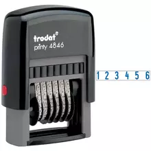 Нумератор мини автомат Trodat 40 мм. 6 разрядов пластик (53200)