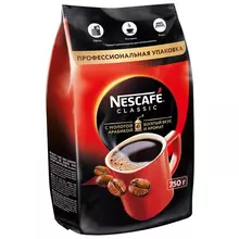 Кофе растворимый Nescafe "Classic" гранулированный/порошкообразный с молотым мягкая упаковка 750 г