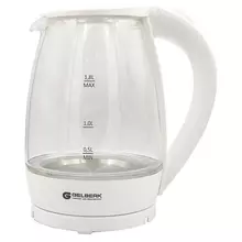 Чайник электрический Gelberk GL-472 18 л. 2000Вт стекло/пластик белый