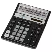 Калькулятор настольный Eleven SDC-888X-BK 12 разрядов двойное питание 158*203*31 мм. черный