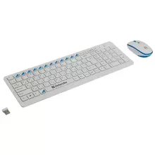 комплект беспроводной клавиатура + мышь Defender "Skyline 895" белый