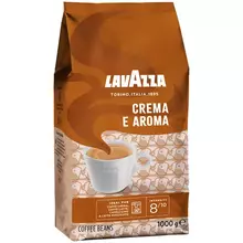 Кофе в зернах Lavazza "Crema e Aroma" вакуумный пакет 1 кг.