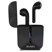 Наушники с микрофоном беспроводные Sven E-335B TWS Bluetooth разъем Type-C черный