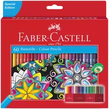 Карандаши цветные Faber-Castell 60 цв. заточенные
