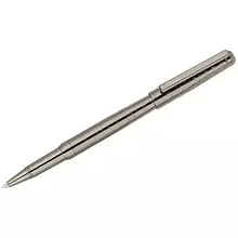 Ручка-роллер Delucci "Mistico" черная 06 мм. корпус оружейный металл подарочная упаковка