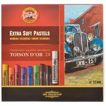 Пастель художественная Koh-I-Noor "Toison D`or Extra Soft 8554", 24 цвета