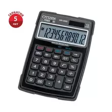 Калькулятор водонепроницаемый Citizen WR-3000 12 разрядов двойное питание 106*152*38 мм. черный