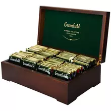 Подарочный набор чая Greenfield 8 видов по 12 фольг. пакетиков деревянная шкатулка