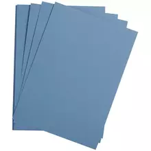 Цветная бумага 500*650 мм. Clairefontaine "Etival color" 24 л. 160г./м2 королевский синий легкое зерно 30%хлопка 70%целлюлоза