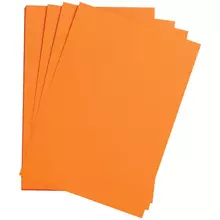 Цветная бумага 500*650 мм. Clairefontaine "Etival color" 24 л. 160г./м2 оранжевый легкое зерно 30%хлопка 70%целлюлоза