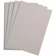 Цветная бумага 500*650 мм. Clairefontaine "Etival color" 24 л. 160г./м2 серый легкое зерно 30%хлопка 70%целлюлоза