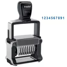 Нумератор автоматический Trodat 55510 47*5 мм. 10 разрядов металлический (130046)