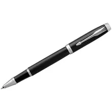 Ручка-роллер Parker "IM Black СT" черная, 0,8 мм. подарочная упаковка