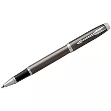 Ручка-роллер Parker "IM Dark Expresso CT" черная, 0,8 мм. подарочная упаковка