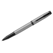 Ручка-роллер Parker "IM Achromatic Grey" черная 08 мм. подарочная упаковка