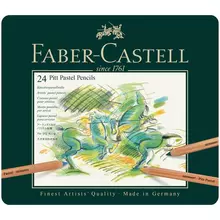 Пастельные карандаши Faber-Castell "Pitt Pastel" 24 цв. метал. коробка