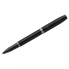 Ручка-роллер Parker "IM Professionals Amethyst Purple BT" черная 08 мм. подарочная упаковка