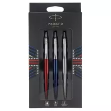 Набор Parker "Jotter London Trio": шариковая ручка + гелевая ручка + механический карандаш подарочная упаковка