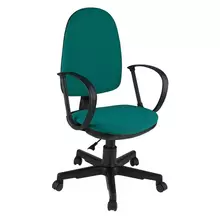 Кресло оператора Helmi HL-M30 "Престиж" ткань зеленая с черным
