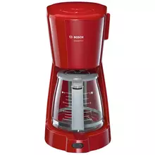 Кофеварка капельная Bosch TKA-3A034, 1,25 л. 1200Вт, красный
