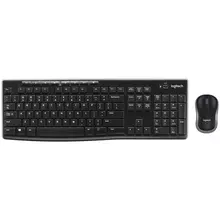 комплект беспроводной клавиатура + мышь Logitech MK270 черный