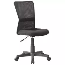 Кресло оператора Helmi HL-M06 "Compact" ткань спинка сетка черная/сиденье TW черная без подлокотников