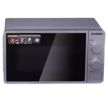 Микроволновая печь Hyundai HYM-M2001, 20 л, механическое управление, черная, серебристая