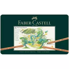 Пастельные карандаши Faber-Castell "Pitt Pastel" 36 цв. метал. коробка