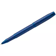 Ручка-роллер Parker "IM Professionals Monochrome Blue" черная 08 мм. подарочная упаковка
