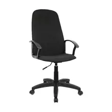 Кресло руководителя Helmi HL-E79 "Elegant" LTP ткань черная пиастра
