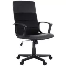 Кресло руководителя Helmi HL-E26 "Segment" экокожа/ткань черная