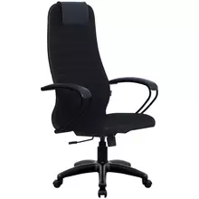 Кресло руководителя Метта SU-BP-10 PL ткань-сетка черная №20 топ-ган (100/001 130/001)