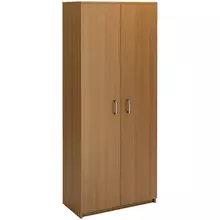 Шкаф для одежды двухдверный с выдвижной штангой МФ Виско Стиль/Орех 820*430*2030