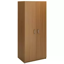 Шкаф для одежды двухдверный с горизонтальной штангой МФ Виско Стиль/Орех 820*580*2030