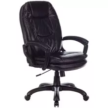 Кресло руководителя Бюрократ CH-868LT/#B/CH-868N/BLACK PL искусственная кожа черный
