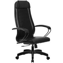 Кресло руководителя Метта комплект 28 PL кожа черная "NewLeather" №721 топ-ган (108/001)