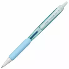 Ручка шариковая масляная автоматическая с грипом UNI "JetStream" синяя корпус бирюзовый 035 мм.