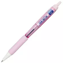 Ручка шариковая масляная автоматическая с грипом UNI "JetStream" синяя корпус розовый 035 мм. SXN-101FL PINK