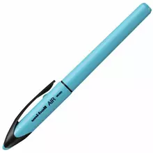 Ручка-роллер Uni-Ball "AIR Micro", синяя, корпус голубой, узел 0,5 мм. линия 0,24 мм.
