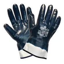 Перчатки хлопковые DIGGERMAN КП, нитриловое покрытие (облив) размер 9 (L) синие