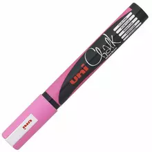 Маркер меловой UNI Chalk 18-25 мм. розовый влагостираемый для гладких поверхностей PWE-5M F.PINK
