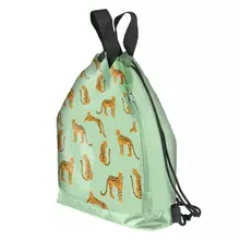 Мешок для обуви Юнландия, с ручками, боковой карман на молнии, 46х36 см. "Wild Cats" 