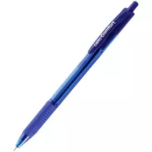 Ручка шариковая автоматическая Cello "Comfort" синяя 07 мм. грип штрих-код